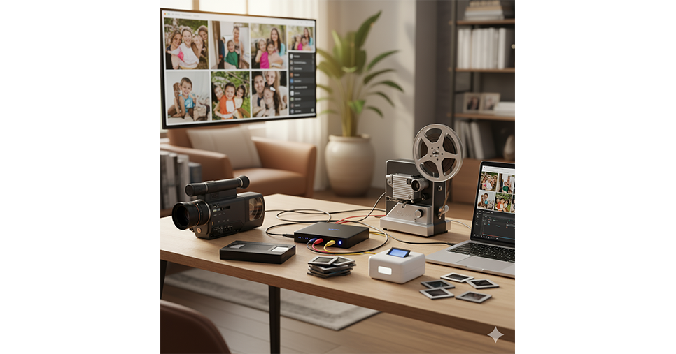 Numérisation de cassettes vidéo, Super 8 et diapositives à Masevaux