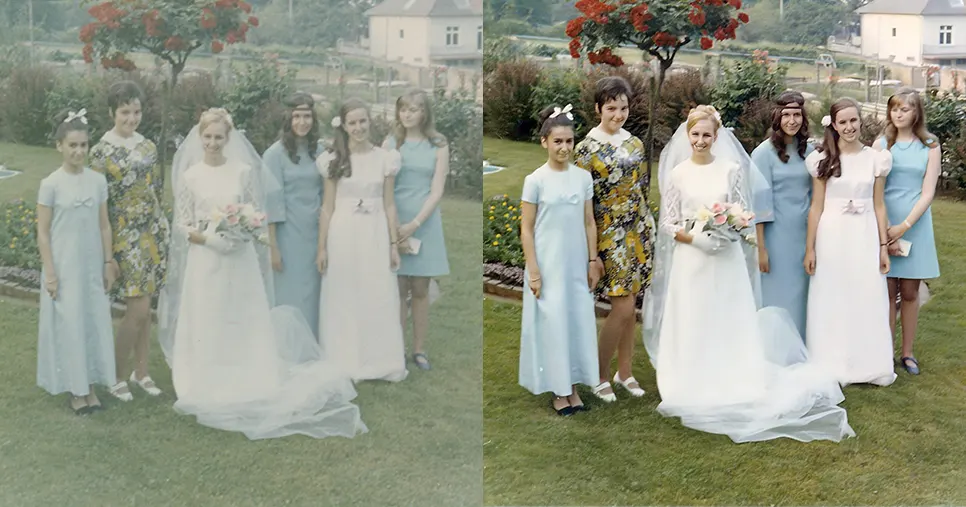 Restauration de vieille photo abîmée à Masevaux