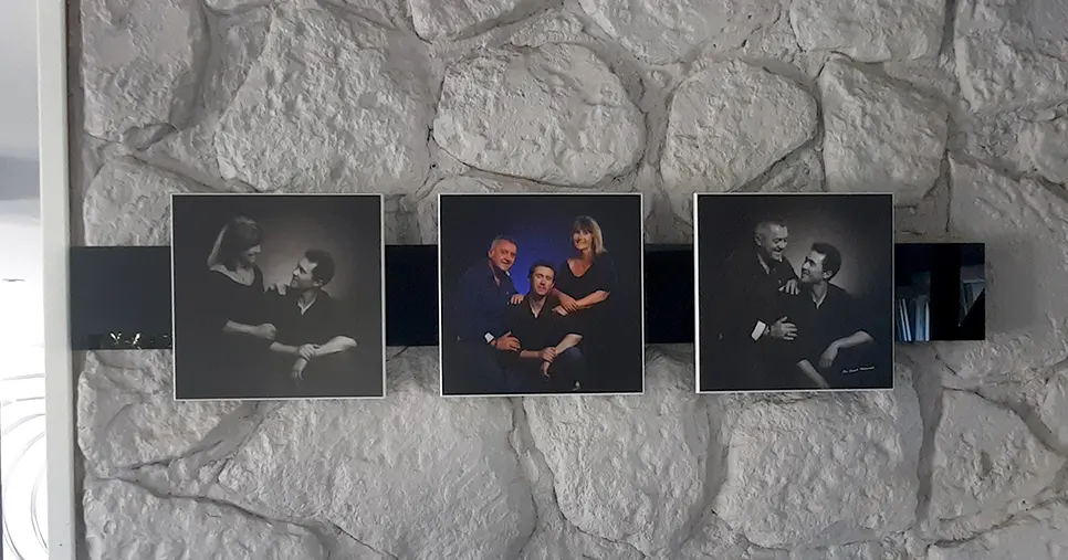 Impression sur bois Luminamarc de photos de famille près de Mulhouse